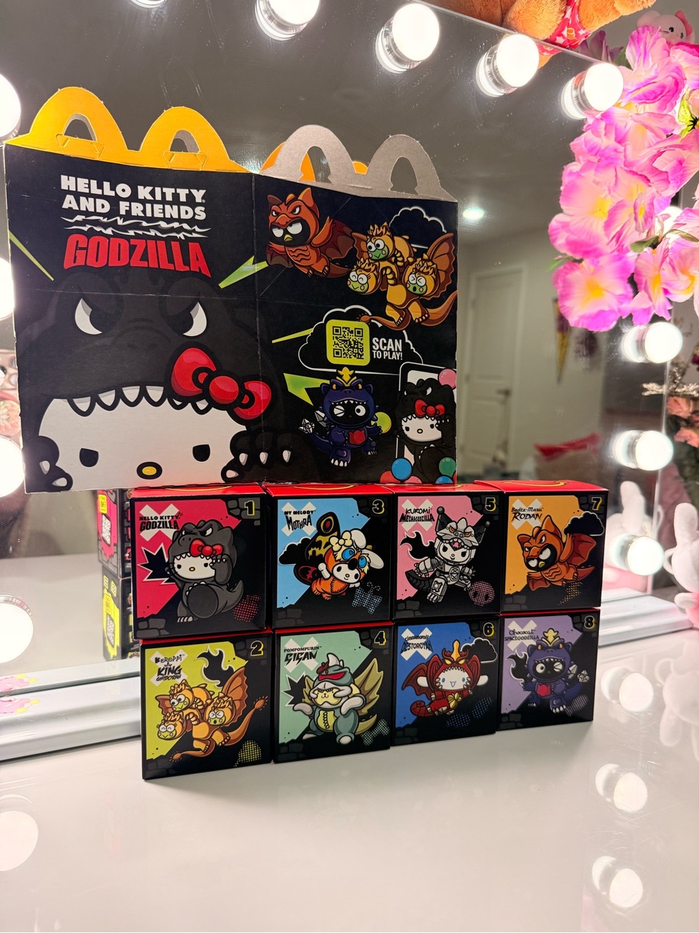 Hello Kitty X Godzilla Mcdonald’s Collab (Full Set of 8)